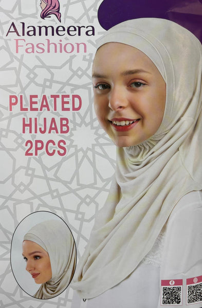 Pleated Hijab Two pieces